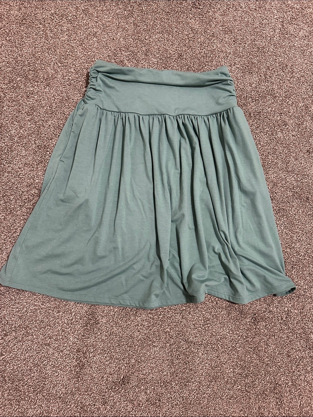 HALARA Sage Green A-Line Skirt